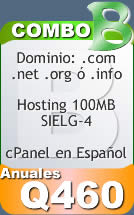 Combo B de hosting y dominio