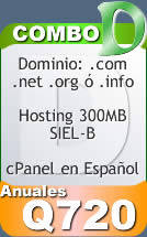 Combo D de hosting y dominio